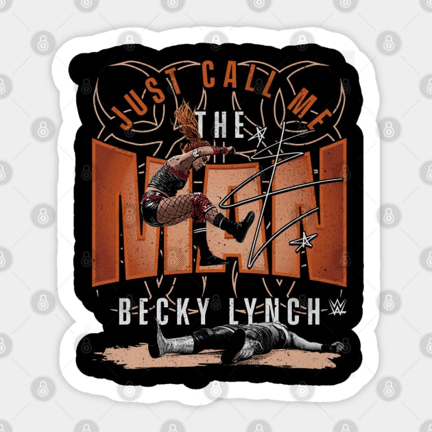 Becky Lynch Leg Drop Sticker by MunMun_Design